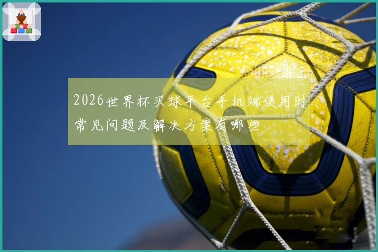 2026世界杯买球平台手机端使用时常见问题及解决方案有哪些
